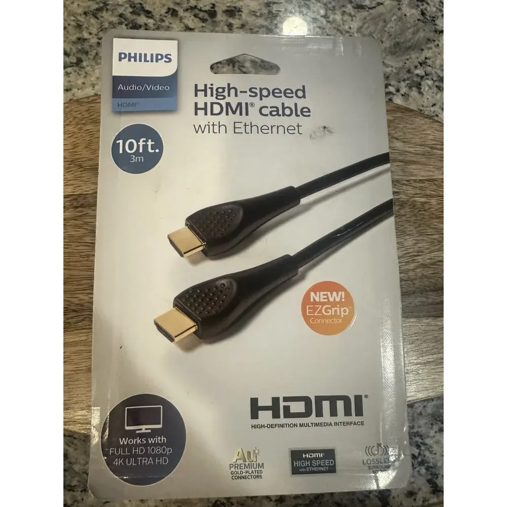 Philips 10' Basic HDMI High Speed Cable with Ethernet - Black